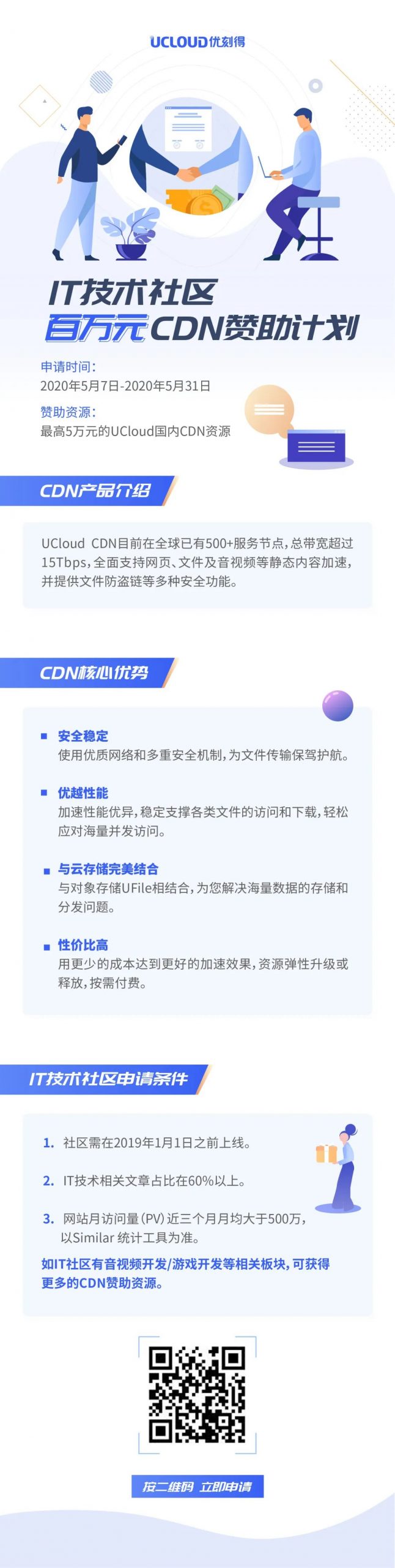 ucloud免费cdn申请