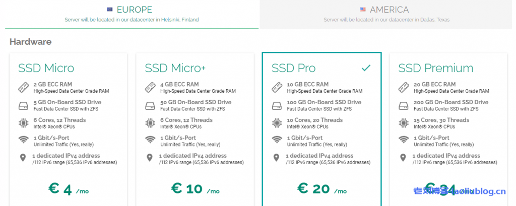 webdock不限流量LXD架构VPS云主机6核12线程2G内存5G SSD硬盘1Gbps带宽月付4欧元,机房可选芬兰、德国、美国