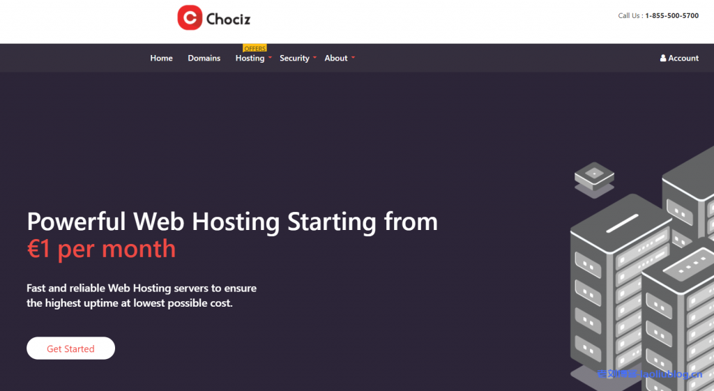 Chociz荷兰VPS:1核1G内存20G  SSD硬盘20Gbps带宽1T月流量€3/月,免费基础版1Tbps+ DDoS防御-老刘博客