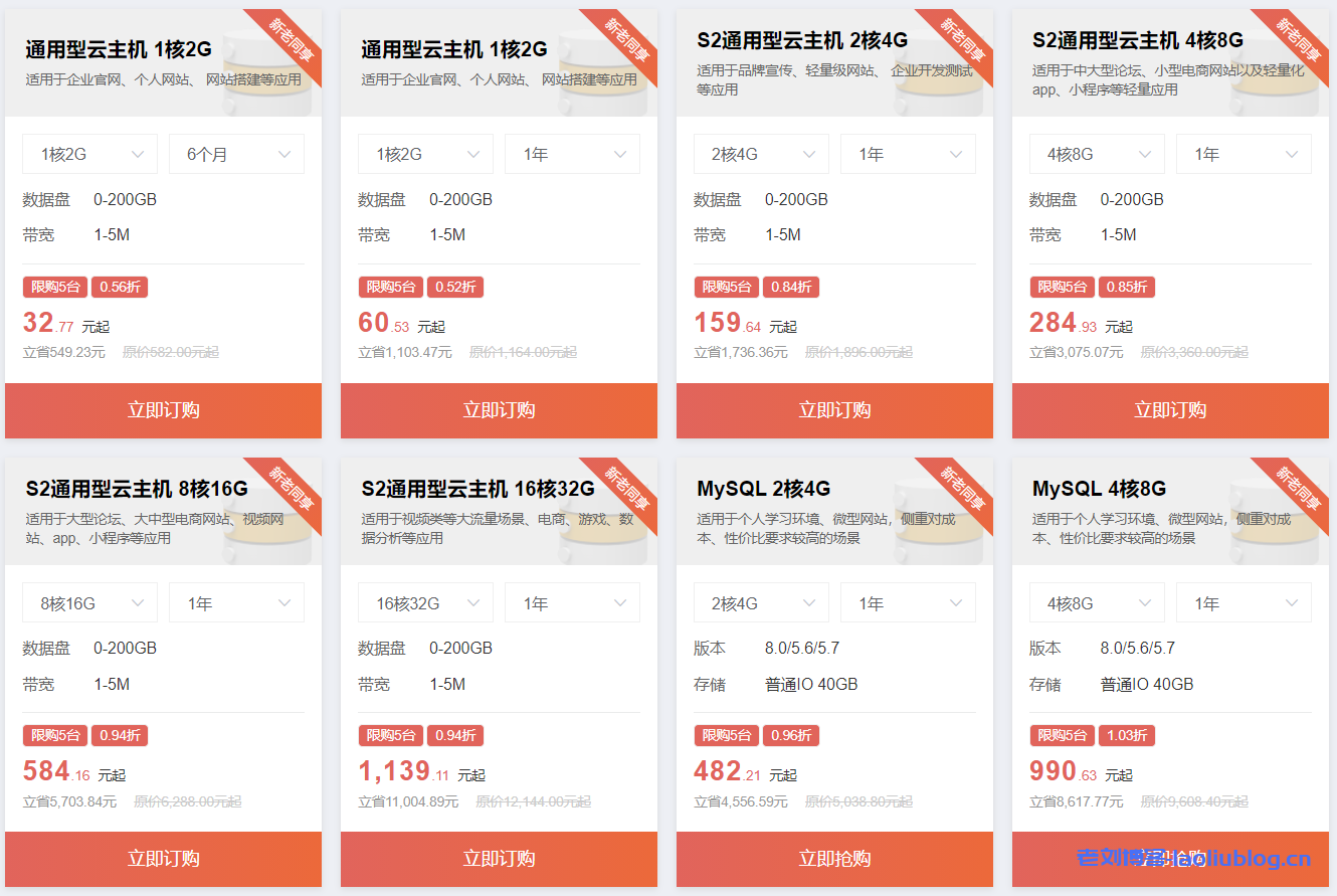 天翼云上云狂欢季:10.12-10.31提前购尽享超低价,新老同享1核2G云主机低至60.53元/年-老刘博客