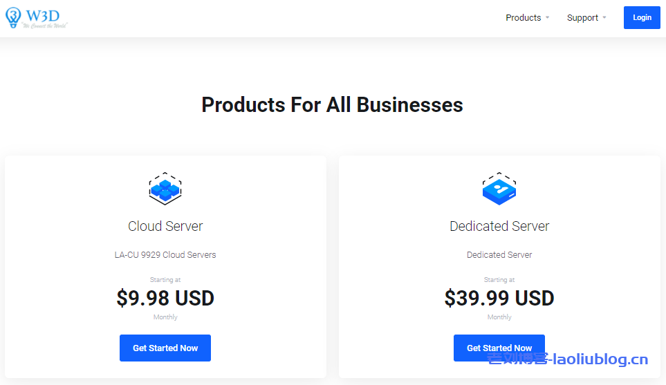 W3D Host：美国洛杉矶联通AS9929线路，100Mbps-1Gbps带宽，5折优惠，月付$4.98起
