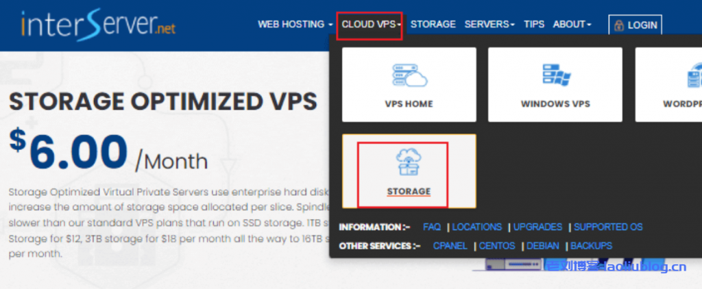 InterServer新增大硬盘存储型VPS，$6/月/2G内存/1核/1T硬盘/2T流量@1Gbps带宽，美国洛杉矶或锡考克斯机房