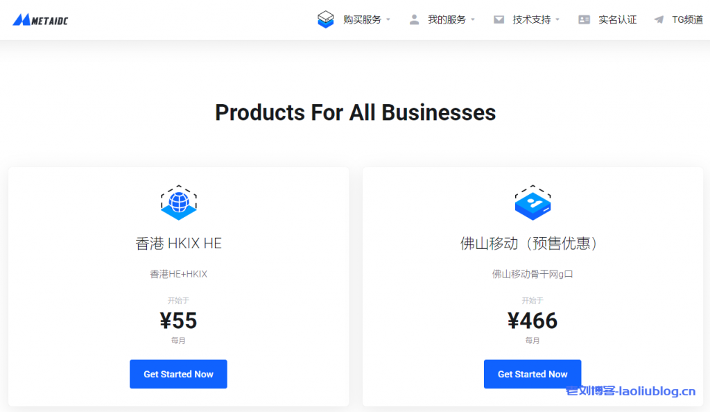 METAIDC香港HE+HKIX：50元/月/1GB内存/20GB空间/4TB流量/1Gbps端口/KVM