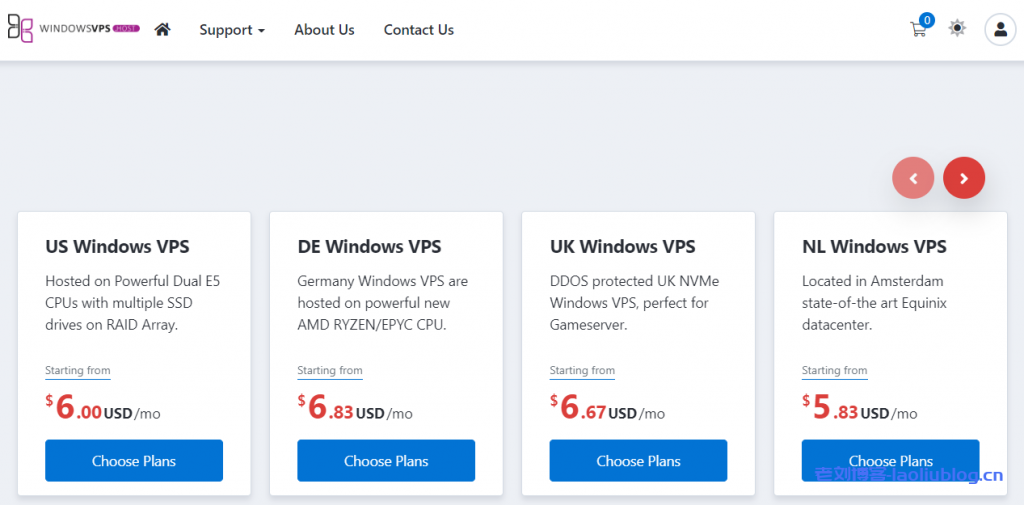 WindowsVPS.Host：英国VPS，1核/2G/25GB SSD/1Gbps不限流量，$7/月起，另可选美国/德国/荷兰等机房