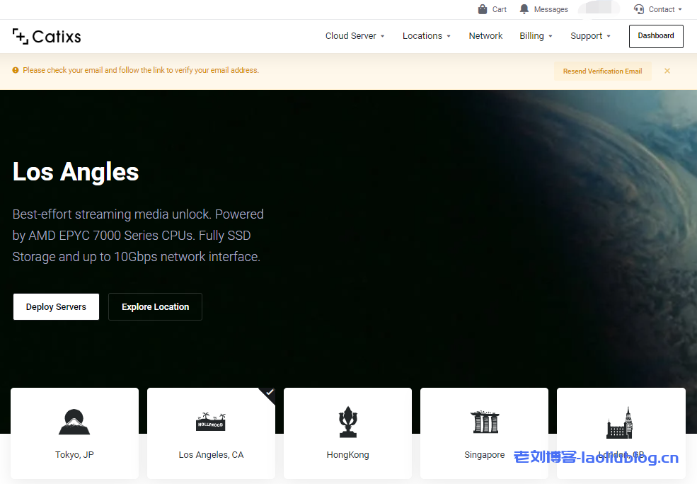 Catixs：$6/月/1GB内存/16GB NVMe空间/1TB流量/1Gbps端口/KVM/香港/日本/洛杉矶/英国