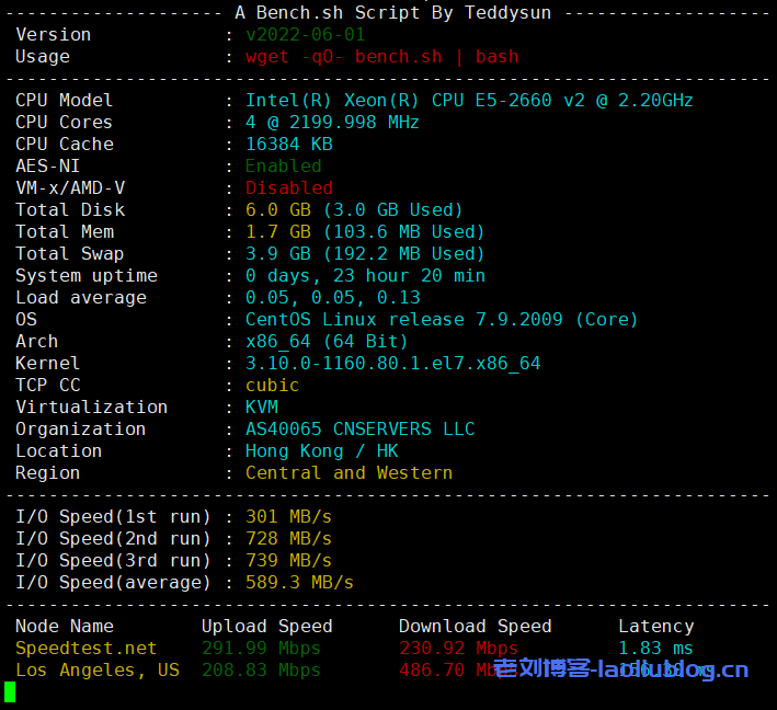 最新Linux VPS主机性能速度测试脚本汇总，Yabs、Bench、SuperBench、ZBench、LemonBench、Nench、UnixBench.sh等