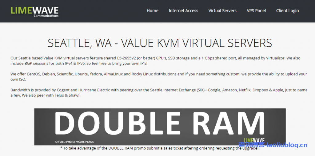 Limewave优惠码：$16.82/年-AMD RYZEN9 3900X/512MB/25G SSD/1TB/美国西雅图VPS