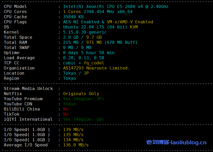 DigitalVirt日本软银VPS测评：双ISP IP，BBTEC软银线路，300Mbps带宽可跑满！网络延迟83.5ms，电信用户油管跑1.7万，联通用户油管跑10万Kbps！