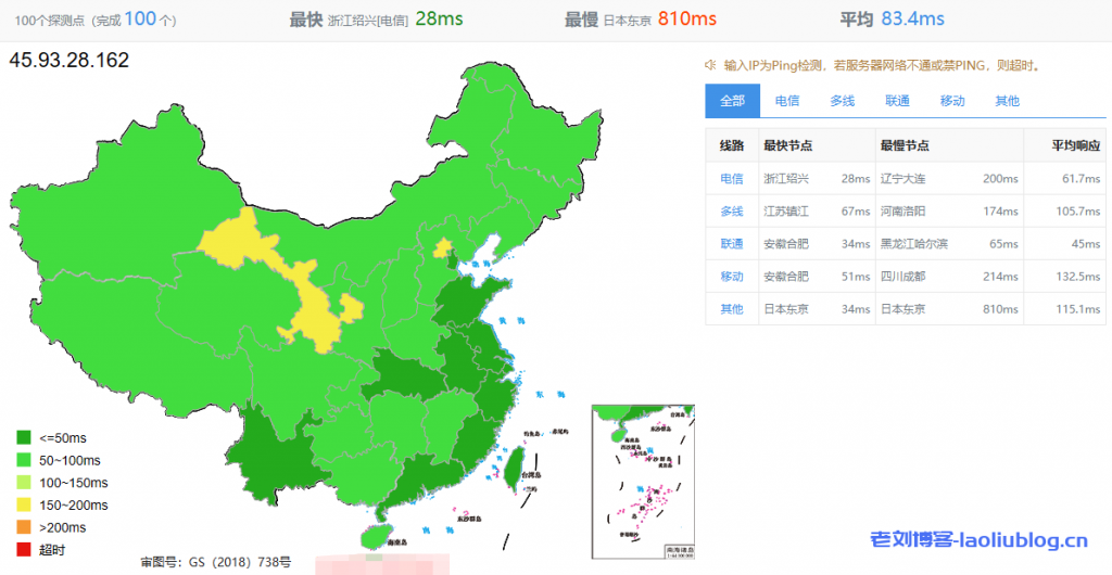 VMISS怎么样？VMISS韩国首尔VPS测评：解锁迪士尼/tiktok流媒体，电信回程电信CN2，联通回程联通4837，移动回程移动CMI，网络延迟83.4ms